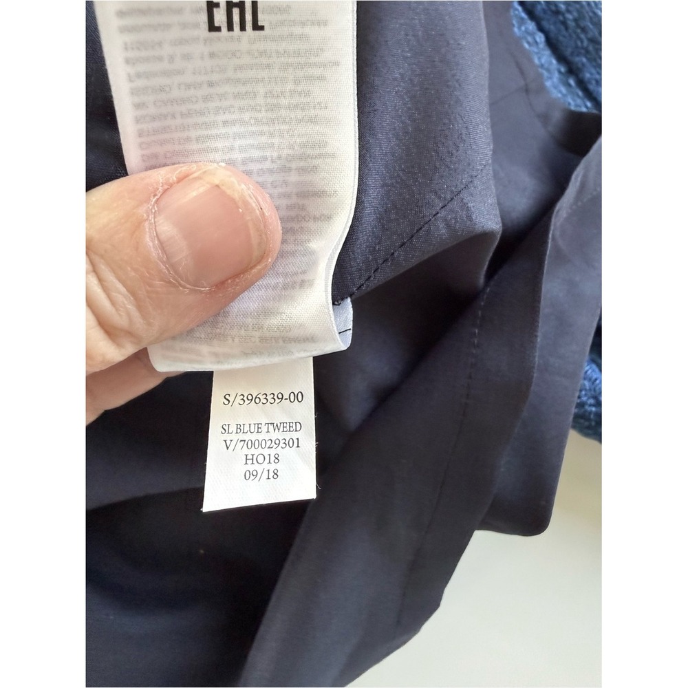 Banana Republic Blue Tweed Sleeveless A-Line Dress Sophisticated - Picture 10 of 14